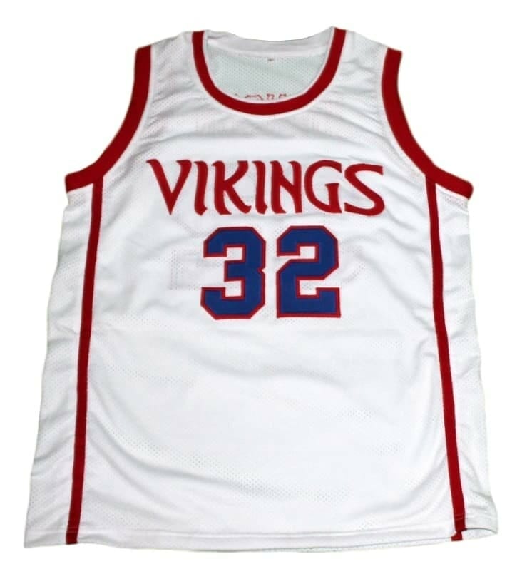 Magic Johnson #32 Vikings High School Basketball Jersey White 2 Magic Johnson #32 Vikings High School Basketball Jersey White