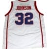 Magic Johnson #32 Vikings High School Basketball Jersey White
