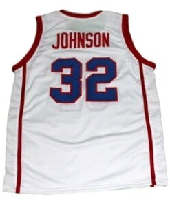 Magic Johnson #32 Vikings High School Basketball Jersey White