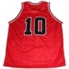 Sakuragi Hanamichi #10 Shohoku Slam Dunk Basketball Jersey Red