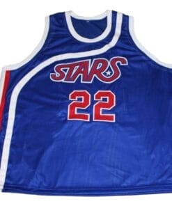 Moses Malone #22 Utah Stars Basketball Jersey Blue