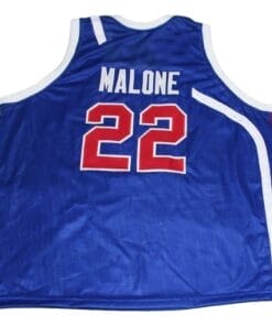 Moses Malone #22 Utah Stars Basketball Jersey Blue