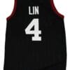 Eremy Lin #4 Harvard Basketball Jersey Black