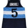Manu Ginobili #5 Argentina Basketball Jersey Navy Blue 7 Manu Ginobili #5 Argentina Basketball Jersey Navy Blue