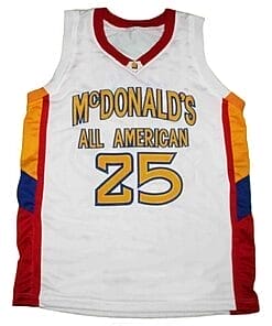 Derrick Rose #25 Basketball Jersey White