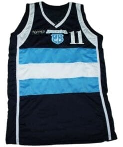 Luis Scola #11 Topper Argentina Basketball Jersey Navy Blue