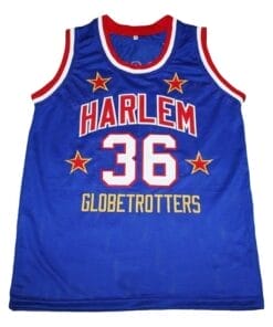 Meadowlark #36 Harlem Globetrotters Basketball Jersey Blue