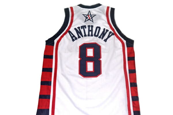 Carmelo Anthony #8 Team USA Basketball Jersey White 1 Carmelo Anthony #8 Team USA Basketball Jersey White