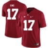 Alabama Crimson Tide #17 Cam Sims College Football Jersey Red 7 Alabama Crimson Tide #17 Cam Sims College Football Jersey Red