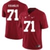 Alabama Crimson Tide #71 Arie Kouandjio College Football Jersey Red 7 Alabama Crimson Tide #71 Arie Kouandjio College Football Jersey Red