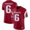 Arkansas Razorbacks #6 TJ Hammonds College Football Jersey Red