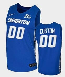 Creighton Bluejays Custom Name Number Blue Replica College Basketball Jersey