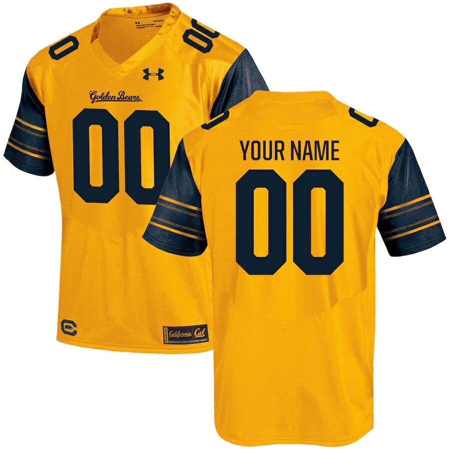 California Golden Bears Under Armour Gold Alternate Custom Jersey 1 Custom California Golden Bears Jersey