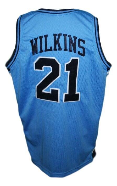 Dominique Wilkins Pam Pack High School Basketball Jersey Blue 1 Dominique Wilkins Pam Pack High School Basketball Jersey Blue