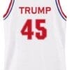 Donald Trump #45 Team USA Basketball Jersey White 6 Donald Trump #45 Team USA Basketball Jersey White
