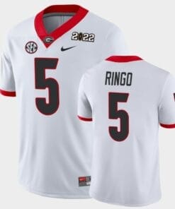 Uga Ringo Jersey #5 2021 National Champions Game White