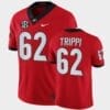 Georgia Bulldogs #62 Charley Trippi Red College Football Alumni Jersey 7 Georgia Bulldogs 62 Charley Trippi Red College Football Alumni Jersey