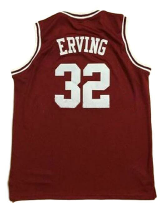 Ulius Erving #32 College Basketball Jersey Sewn Maroon 1 Ulius Erving #32 College Basketball Jersey Sewn Maroon