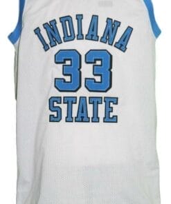 Larry Bird #33 College Basketball Jersey Sewn White 4 Larry Bird #33 College Basketball Jersey Sewn White