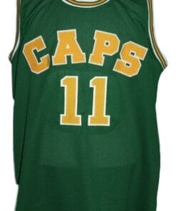 Larry Brown #11 Washington Caps Retro Aba Basketball Jersey Green