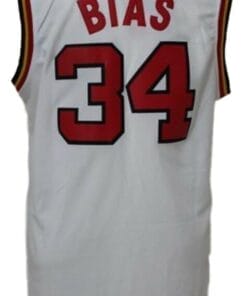 Len Bias #34 College Basketball Jersey White
