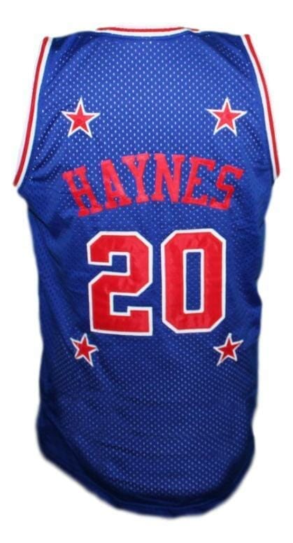 Mark Haynes #20 Harlem Magicians Basketball Jersey Sewn Blue 1 Mark Haynes #20 Harlem Magicians Basketball Jersey Sewn Blue