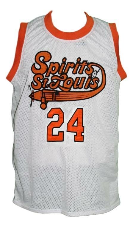 Marvin Barnes #24 Spirits Of St Louis Aba Basketball Jersey White 2 Marvin Barnes #24 Spirits Of St Louis Aba Basketball Jersey White