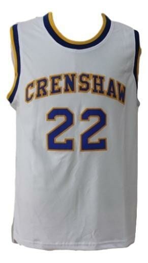 McCall #22 Crenshaw High Love And Basketball Jersey White 2 McCall #22 Crenshaw High Love And Basketball Jersey White