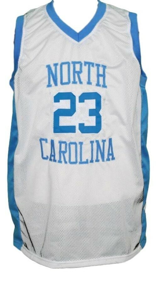 Michael Jordan #23 College Basketball Jersey White 2 Michael Jordan #23 College Basketball Jersey White