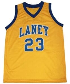 Michael Jordan #23 Laney High School Basketball Jersey Yellow 4 Michael Jordan #23 Laney High School Basketball Jersey Yellow