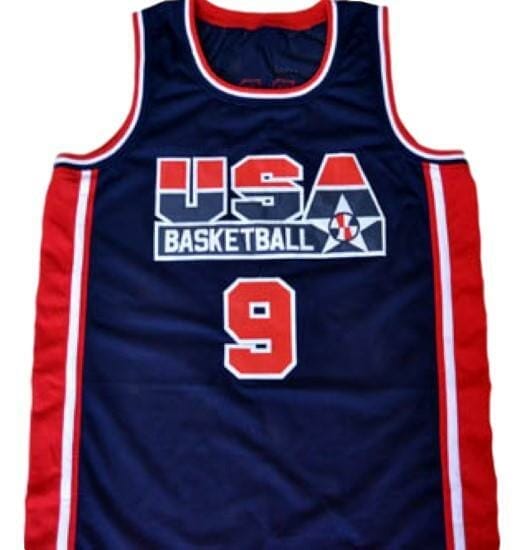 Michael Jordan #9 Team USA Basketball Jersey Navy Blue 2 Michael Jordan #9 Team USA Basketball Jersey Navy Blue