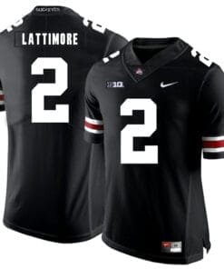 Ohio State Buckeyes #2 Marshon Lattimore Football Jersey Black
