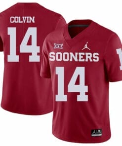 Oklahoma Sooners #14 Aaron Colvin Football Jersey Red