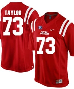 Ole Miss Rebels #73 Rod Taylor NCAA College Football Jersey Red
