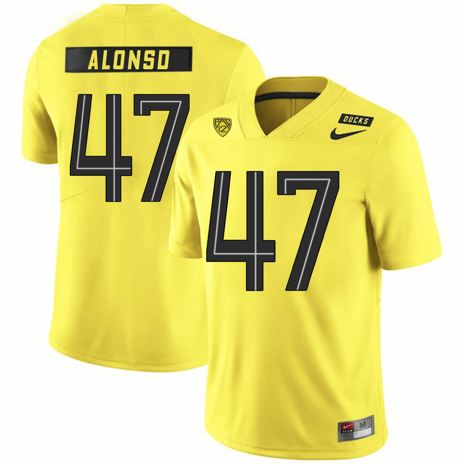 Oregon Ducks #47 Kiko Alonso NCAA College Football Jersey Yellow 1 Oregon Ducks #47 Kiko Alonso NCAA College Football Jersey Yellow