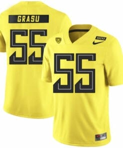Oregon Ducks #55 Hroniss Grasu NCAA College Football Jersey Yellow