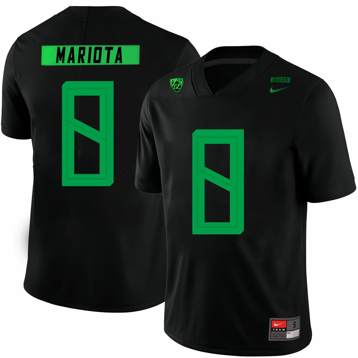 Oregon Ducks #8 Marcus Mariota College Football Jersey Black 1 Oregon Ducks #8 Marcus Mariota College Football Jersey Black