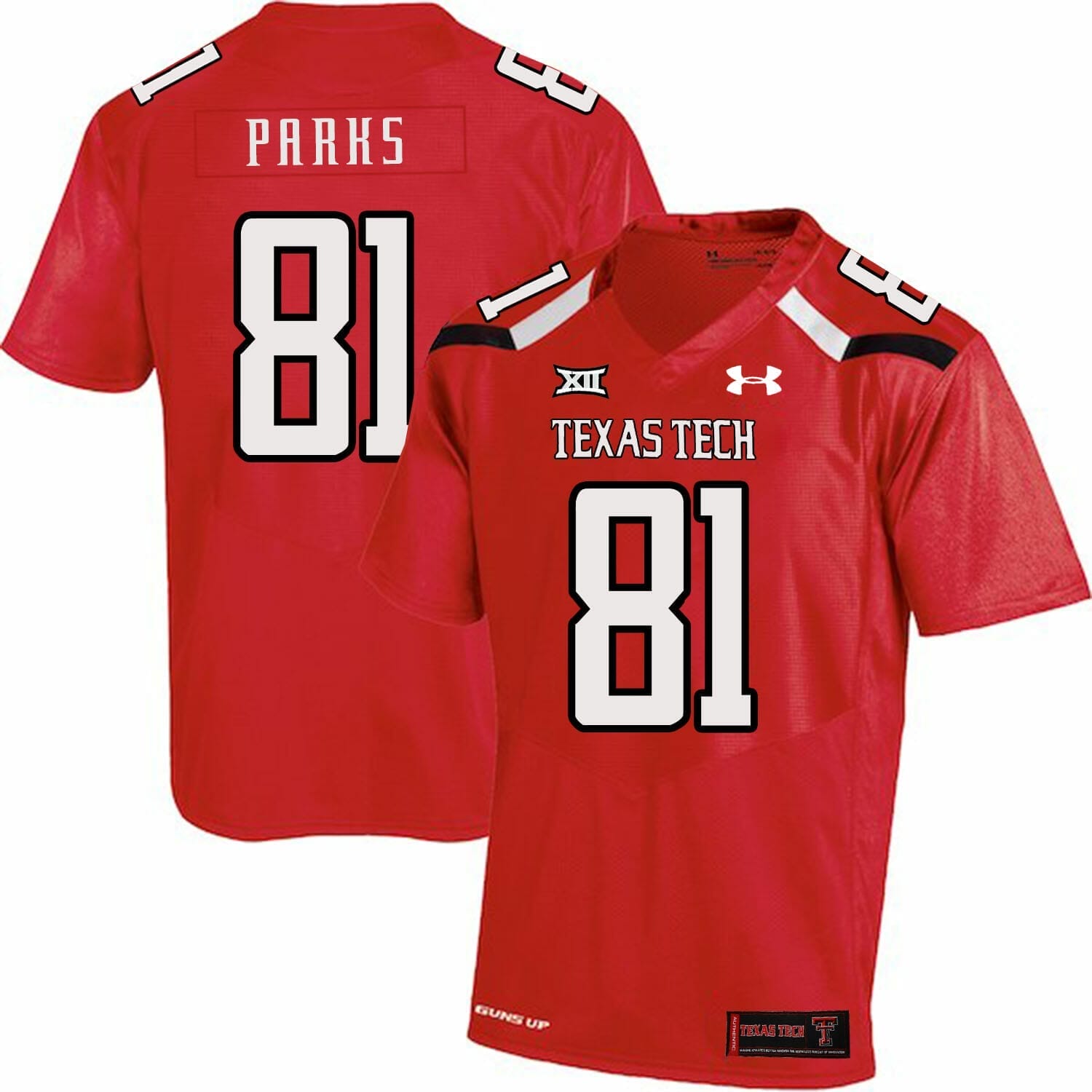 Texas Tech #81 Dave Parks NCAA College Football Jersey Red 1 Texas Tech #81 Dave Parks NCAA College Football Jersey Red