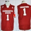 Washington State Cougars #1 Klay Thompson NCAA Basketball Jersey Red 7 Washington State Cougars 1 Klay Thompson NCAA Basketball Jersey Red