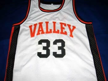 Larry Bird #33 Valley High School Basketball Jersey White 2 Larry Bird #33 Valley High School Basketball Jersey White