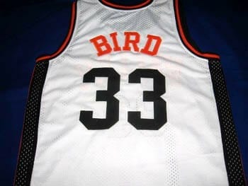 Larry Bird #33 Valley High School Basketball Jersey White 1 Larry Bird #33 Valley High School Basketball Jersey White