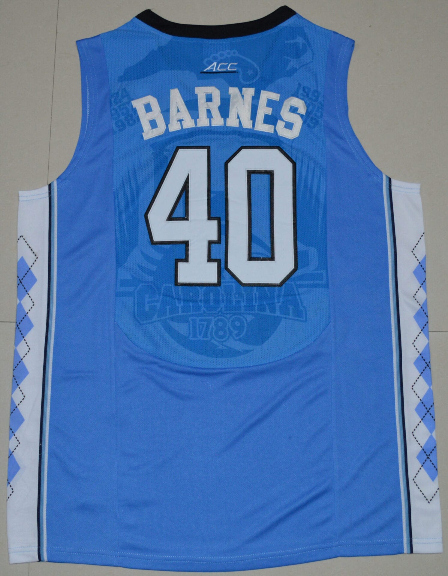 North Carolina Tar Heels #40 Harrison Barnes NCAA Basketball Jersey Blue 1 North Carolina Tar Heels #40 Harrison Barnes NCAA Basketball Jersey Blue