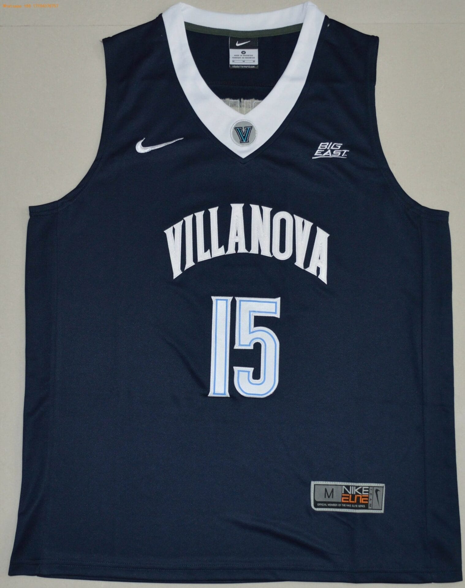 Villanova Wildcats #15 Ryan Archdeacon NCAA Basketball Jersey Navy 2 Villanova Wildcats #15 Ryan Archdeacon NCAA Basketball Jersey Navy - Image 2