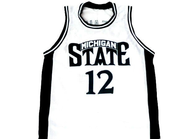 Mateen Cleaves #12 Michigan State Basketball Jersey White 2 Mateen Cleaves #12 Michigan State Basketball Jersey White