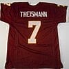 UNSIGNED CUSTOM Sewn Stitched Joe Theismann Burgundy Jersey 6 s l1600 1 166