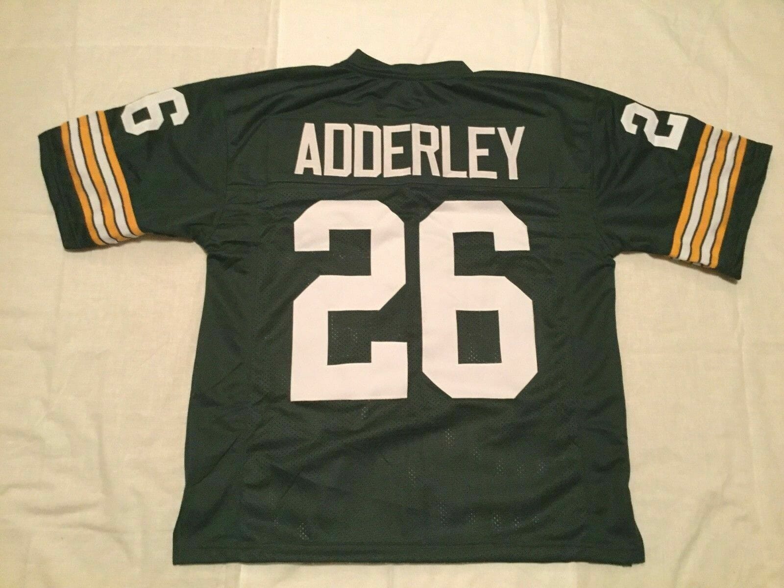 UNSIGNED CUSTOM Sewn Stitched Herb Adderley Green Jersey 1 UNSIGNED CUSTOM Sewn Stitched Herb Adderley Green Jersey