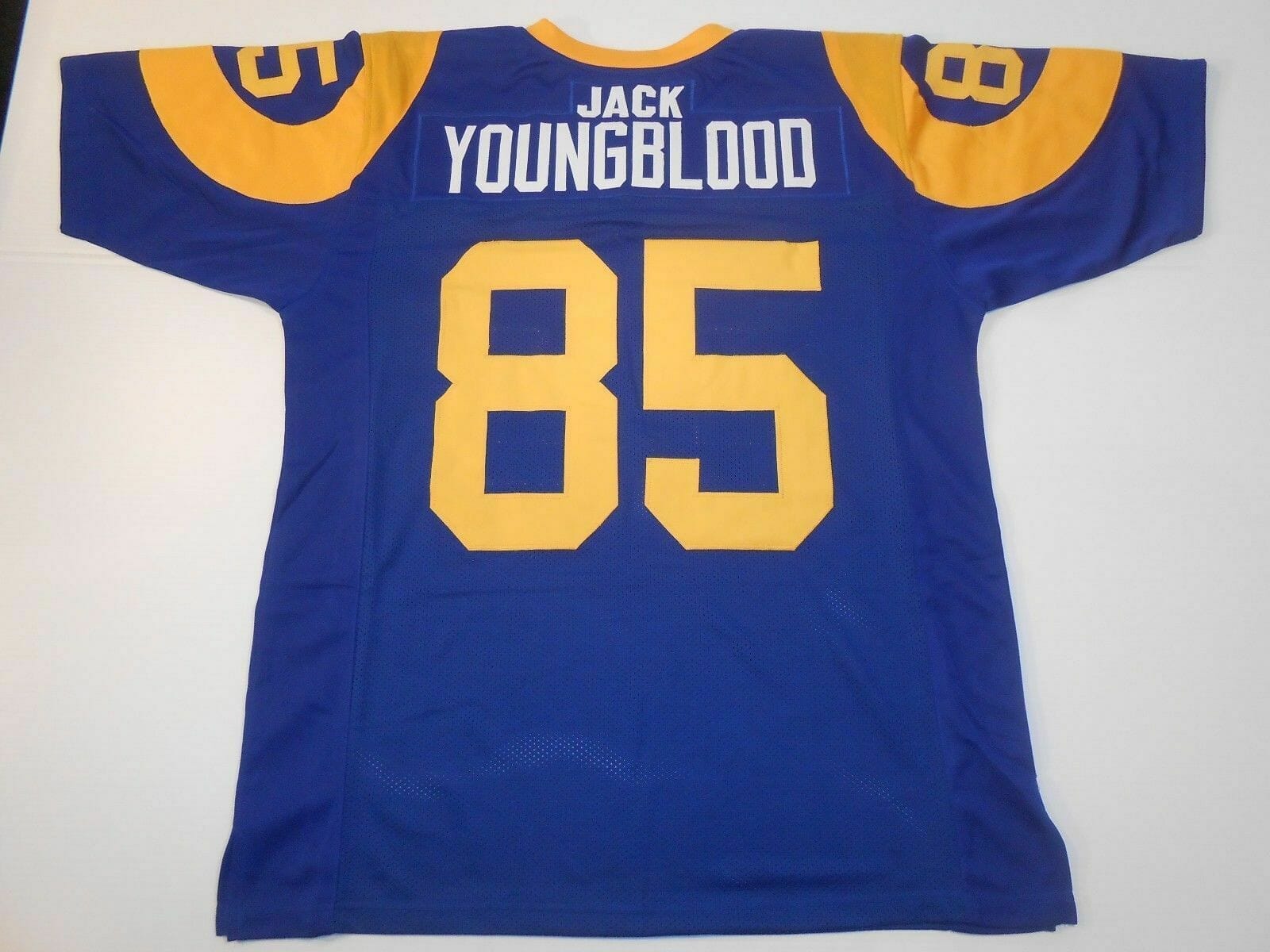 UNSIGNED CUSTOM Sewn Stitched Jack Youngblood Blue Jersey 1 UNSIGNED CUSTOM Sewn Stitched Jack Youngblood Blue Jersey