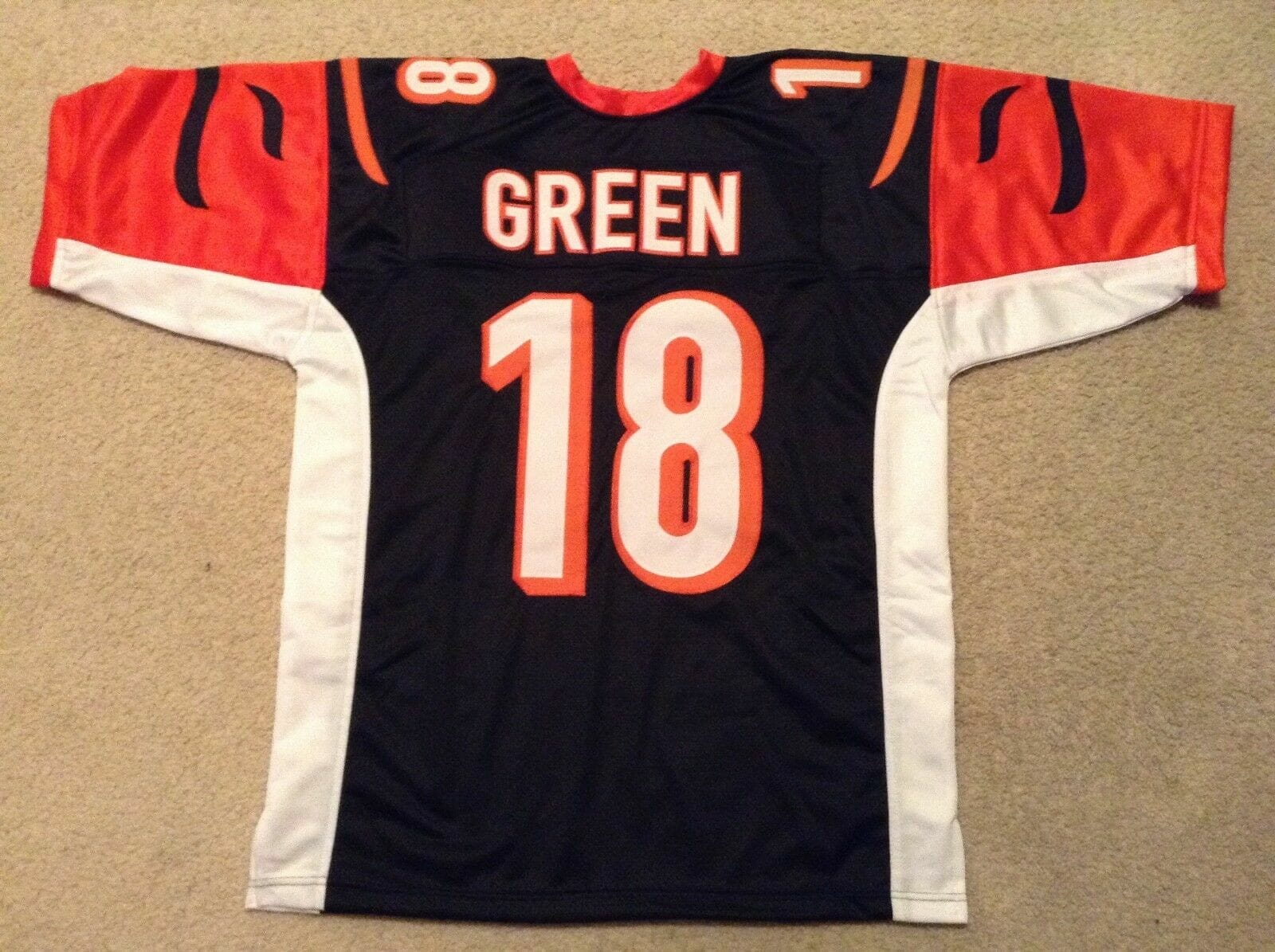 UNSIGNED CUSTOM Sewn Stitched A.J. Green Black Jersey 1 UNSIGNED CUSTOM Sewn Stitched A.J. Green Black Jersey