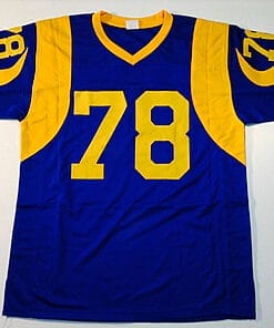 Alternative view of UNSIGNED CUSTOM Sewn Stitched Jackie Slater Blue Jersey