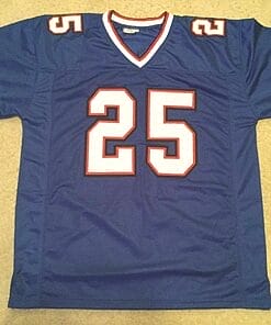 Alternative view of UNSIGNED CUSTOM Sewn Stitched LeSean McCoy Blue Jersey
